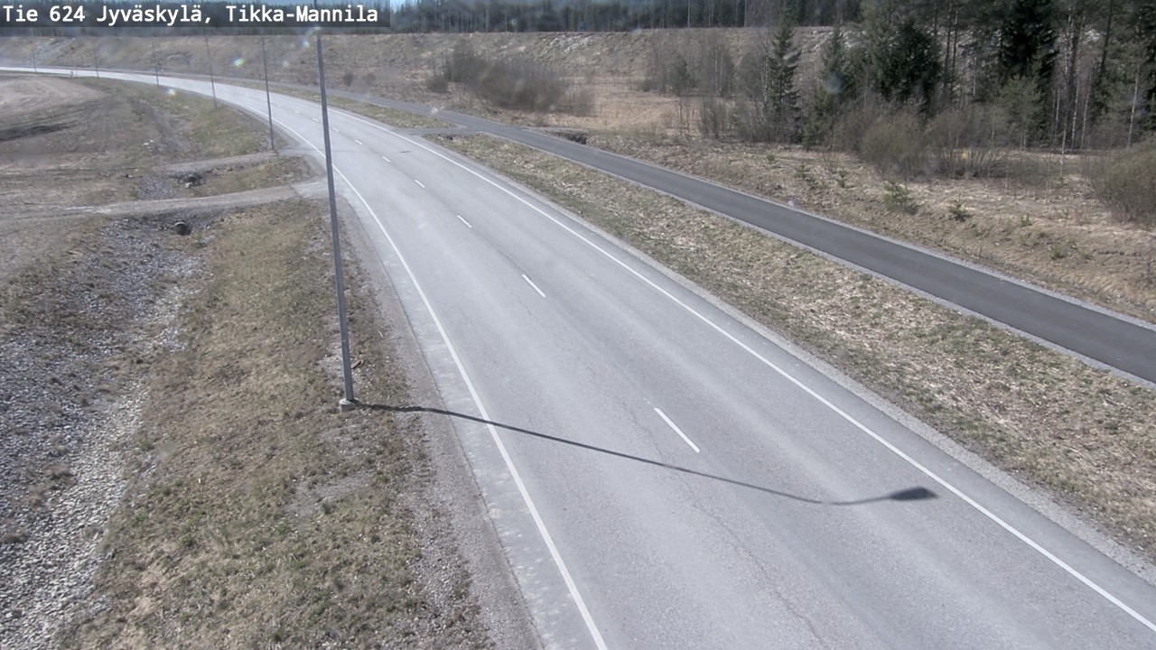 Weather Camera Image Road 624 Jyväskylä, Tikka-Mannila, Jyväskylä, Keski-Suomi