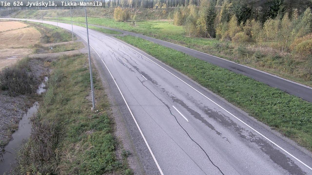 Weather Camera Image Väg 624 Jyväskylä, Tikka-Mannila, Jyväskylä, Keski-Suomi