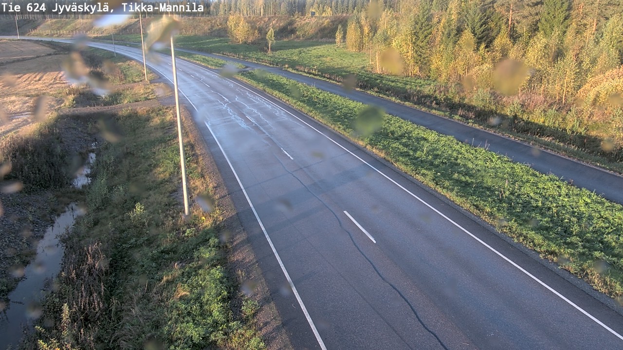 Weather Camera Image Road 624 Jyväskylä, Tikka-Mannila, Jyväskylä, Keski-Suomi