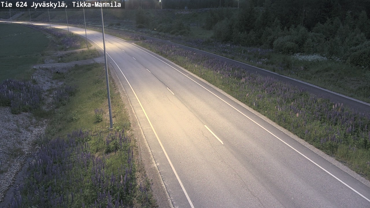 Kelikamerat Kuva Tie 624 Jyväskylä, Tikka-Mannila, Jyväskylä, Keski-Suomi