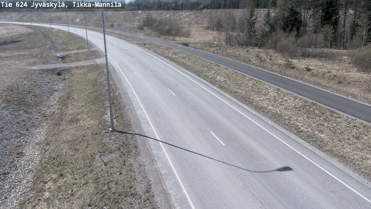 Weather Camera Image Road 624 Jyväskylä, Tikka-Mannila, Jyväskylä, Keski-Suomi