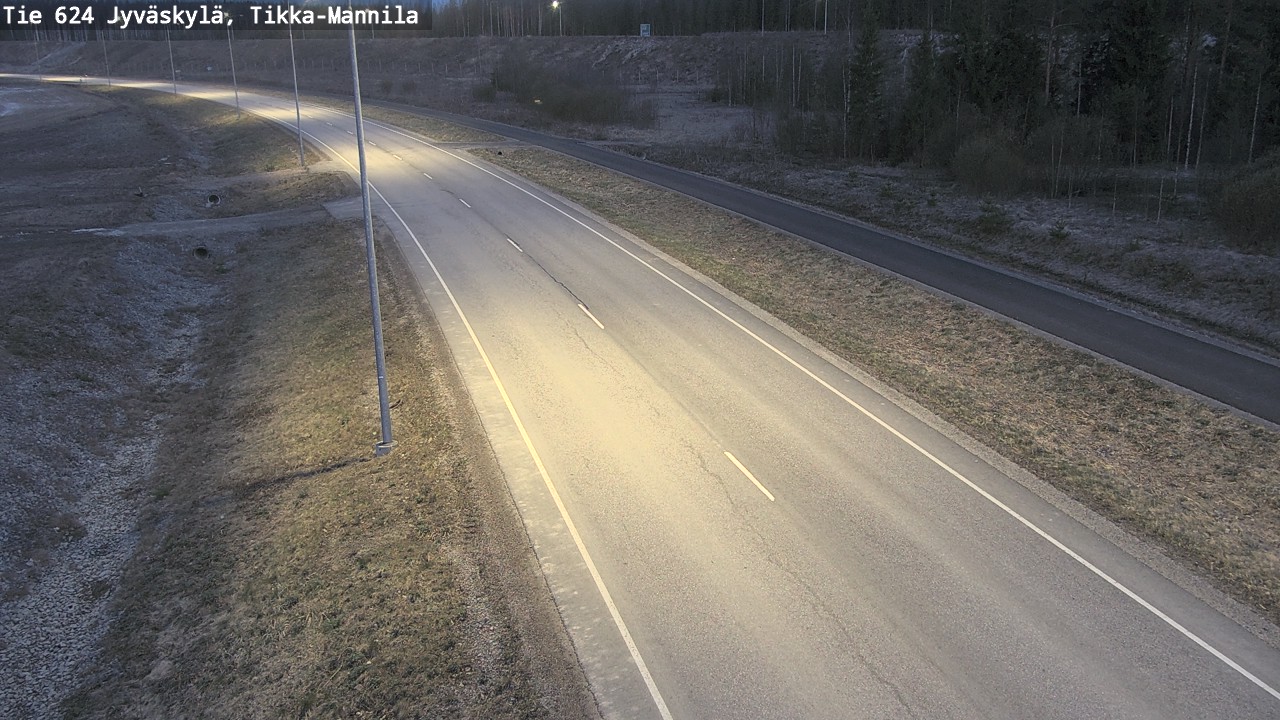 Weather Camera Image Road 624 Jyväskylä, Tikka-Mannila, Jyväskylä, Keski-Suomi
