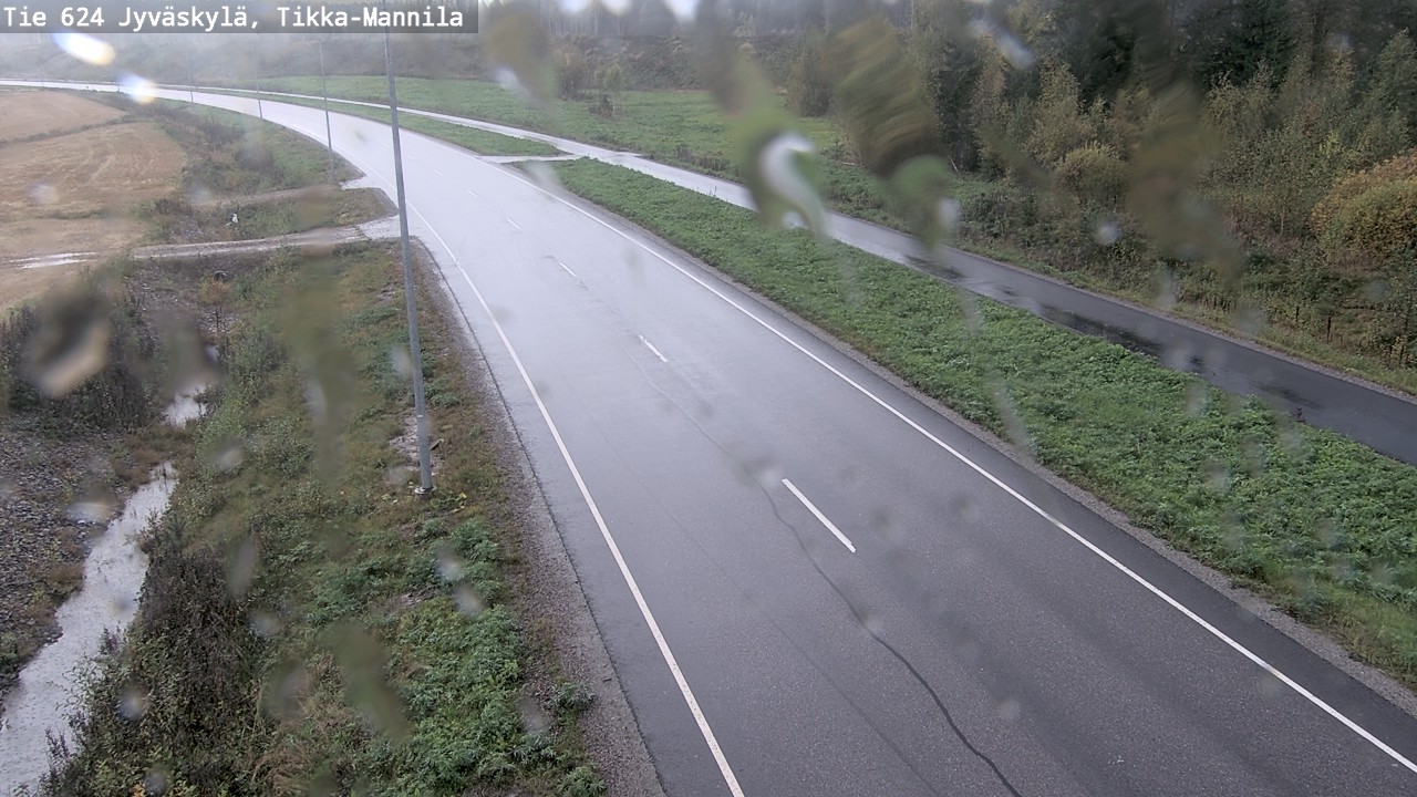 Weather Camera Image Road 624 Jyväskylä, Tikka-Mannila, Jyväskylä, Keski-Suomi