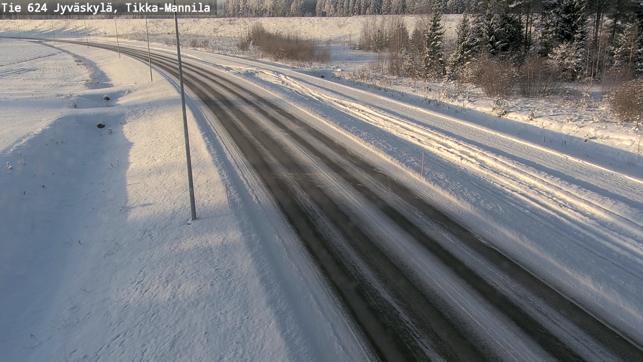 Weather Camera Image Road 624 Jyväskylä, Tikka-Mannila, Jyväskylä, Keski-Suomi