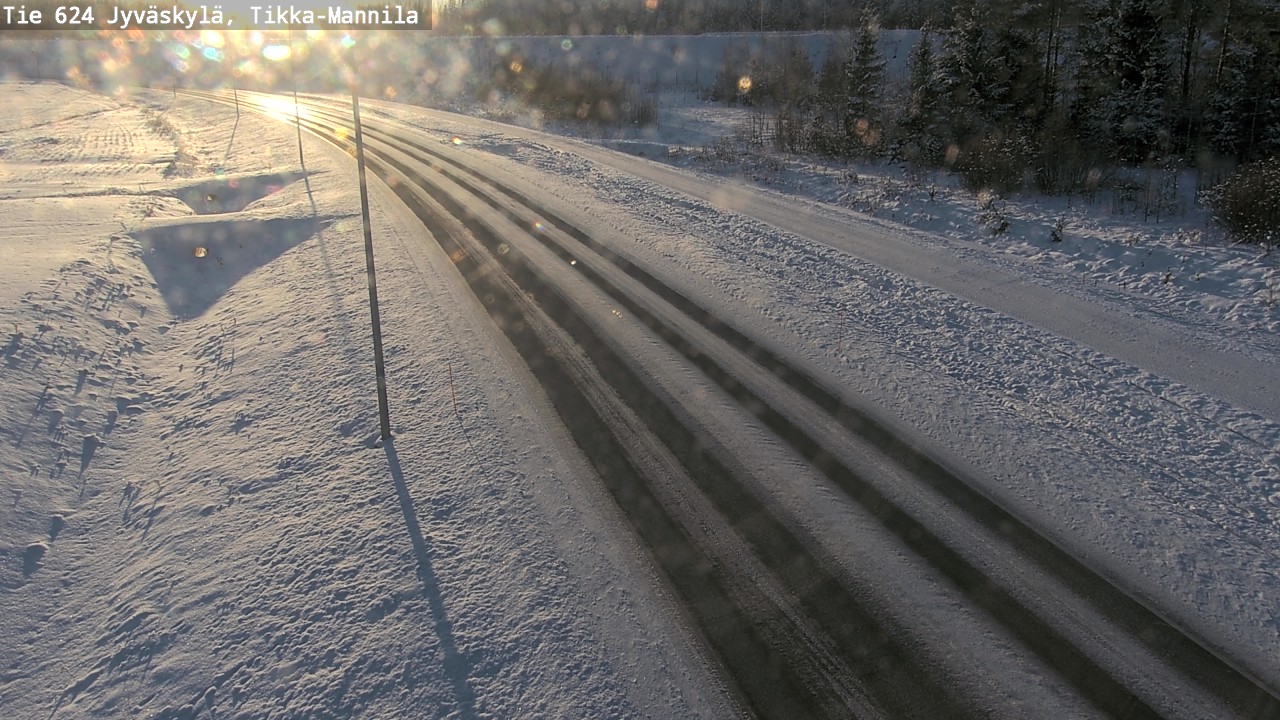 Weather Camera Image Road 624 Jyväskylä, Tikka-Mannila, Jyväskylä, Keski-Suomi