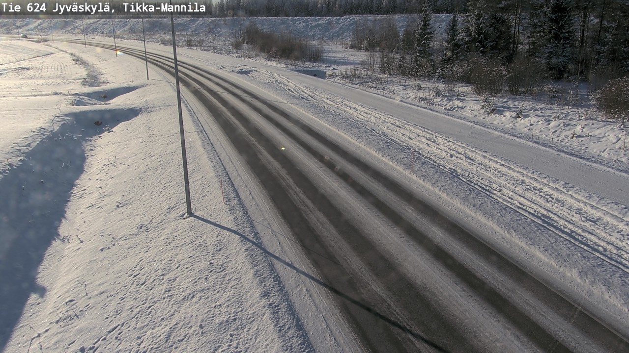 Weather Camera Image Road 624 Jyväskylä, Tikka-Mannila, Jyväskylä, Keski-Suomi