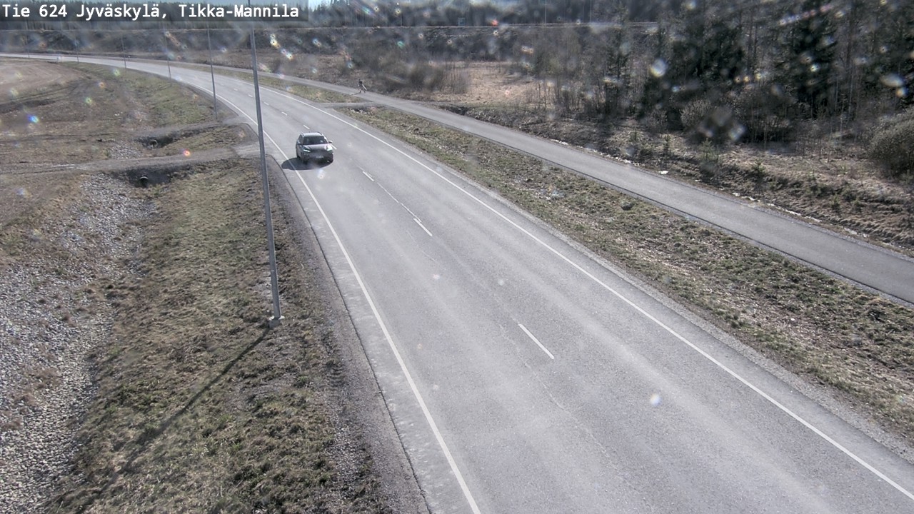 Weather Camera Image Road 624 Jyväskylä, Tikka-Mannila, Jyväskylä, Keski-Suomi