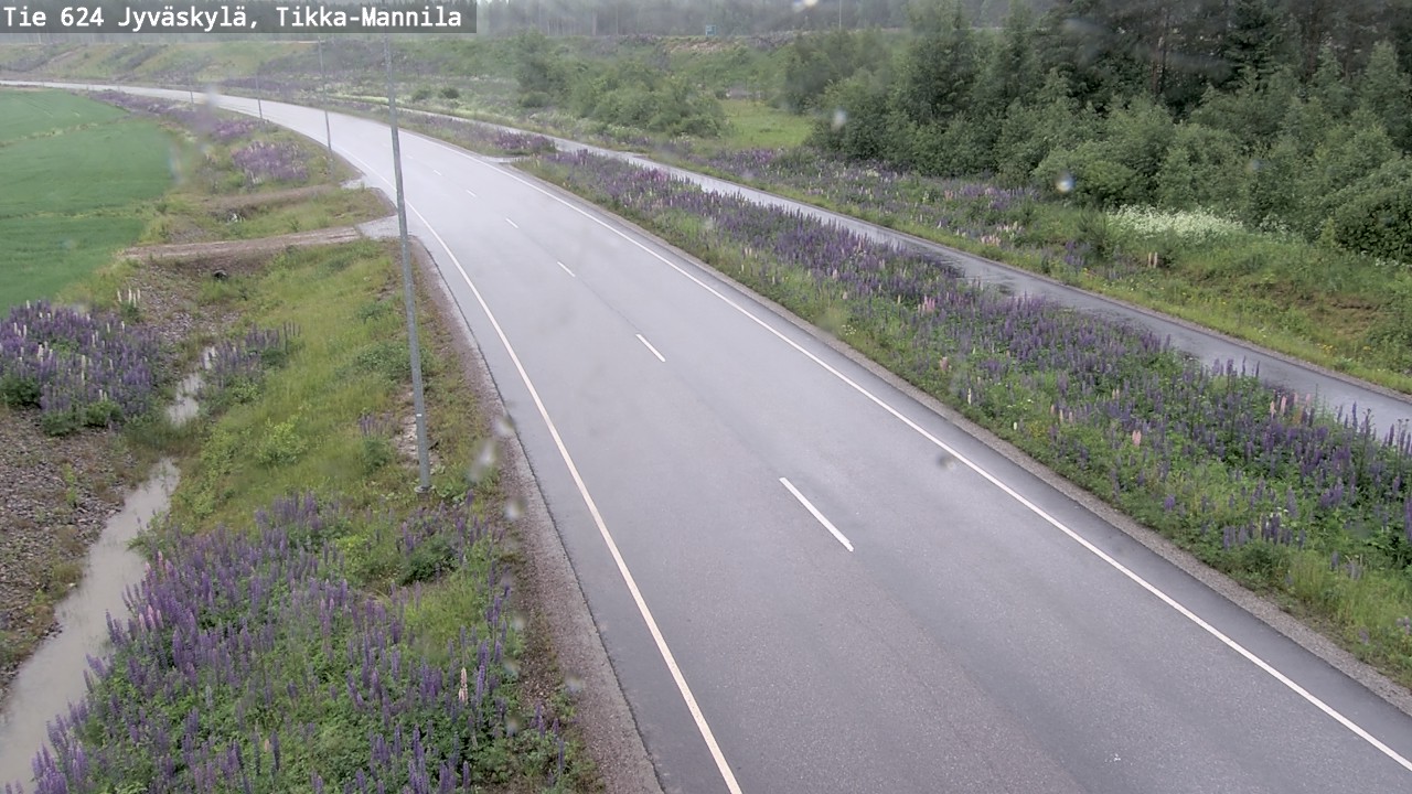 Weather Camera Image Väg 624 Jyväskylä, Tikka-Mannila, Jyväskylä, Keski-Suomi