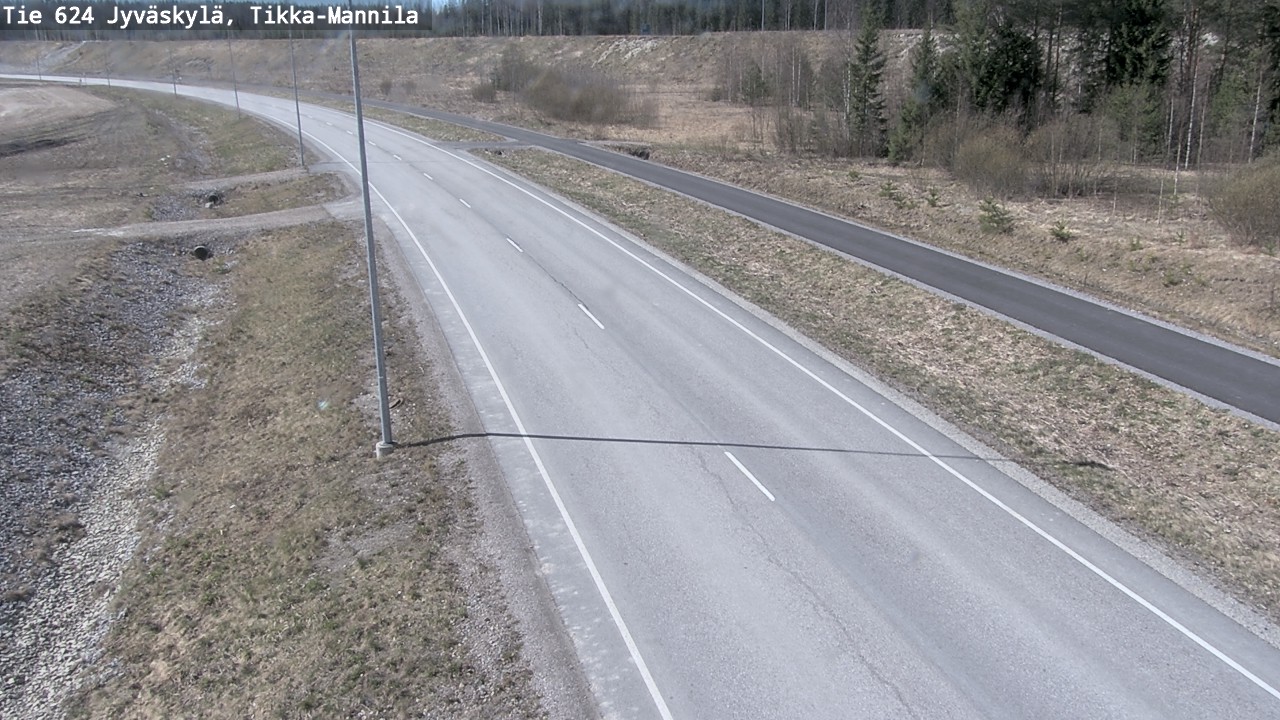 Weather Camera Image Road 624 Jyväskylä, Tikka-Mannila, Jyväskylä, Keski-Suomi