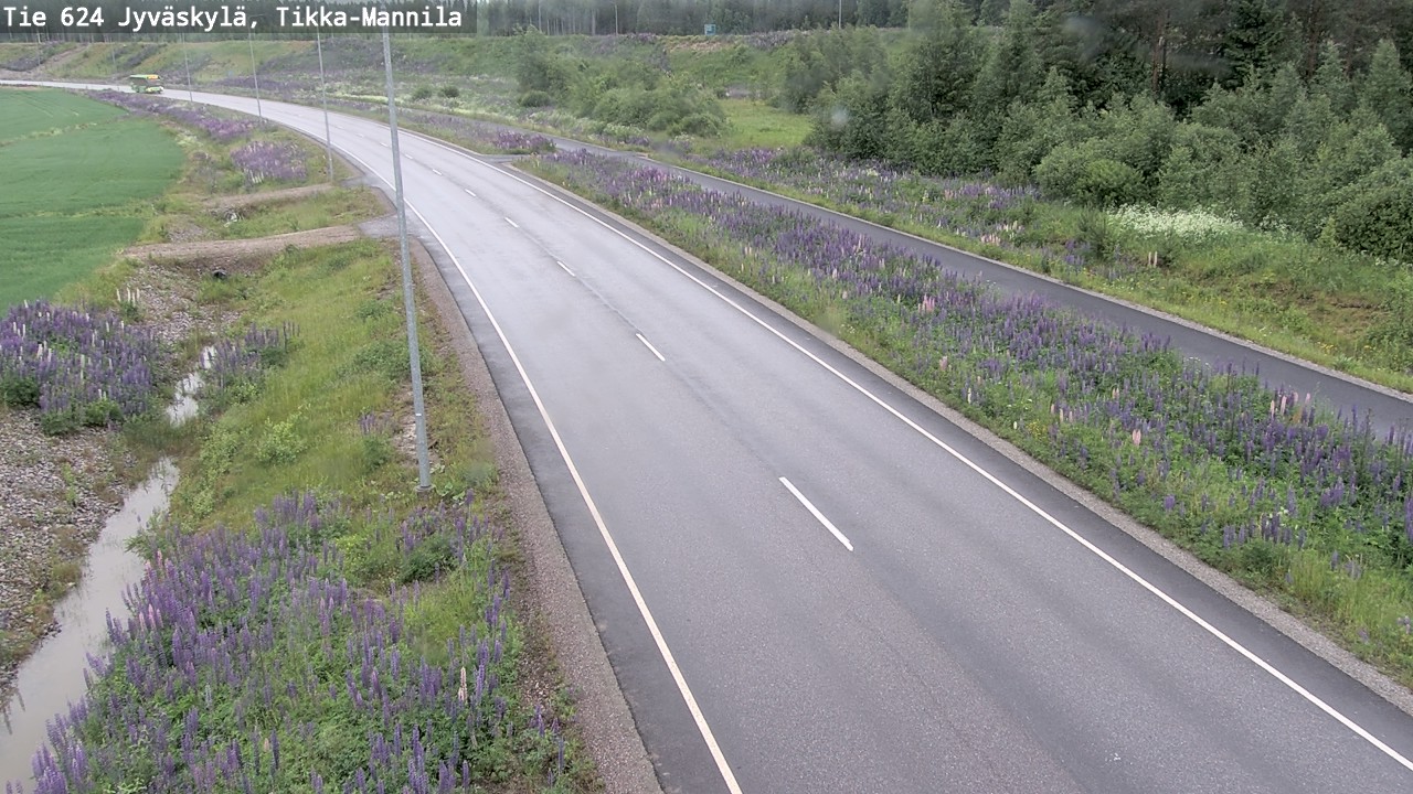 Weather Camera Image Väg 624 Jyväskylä, Tikka-Mannila, Jyväskylä, Keski-Suomi