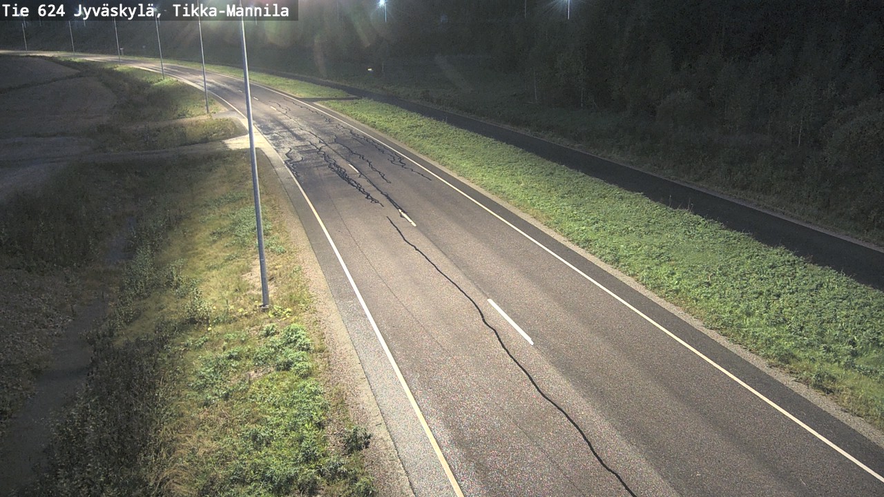 Weather Camera Image Road 624 Jyväskylä, Tikka-Mannila, Jyväskylä, Keski-Suomi