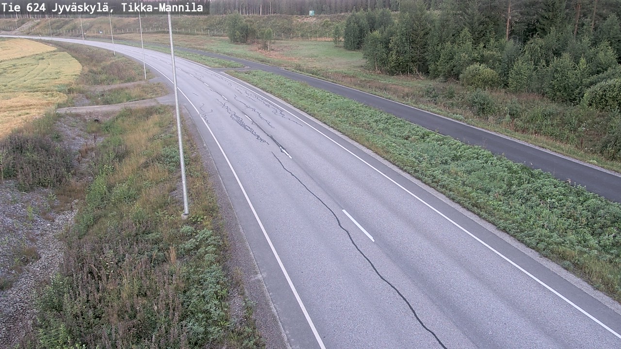 Kelikamerat Kuva Tie 624 Jyväskylä, Tikka-Mannila, Jyväskylä, Keski-Suomi