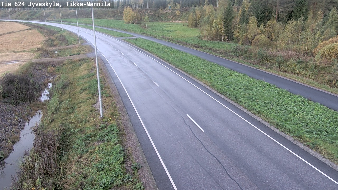 Weather Camera Image Road 624 Jyväskylä, Tikka-Mannila, Jyväskylä, Keski-Suomi
