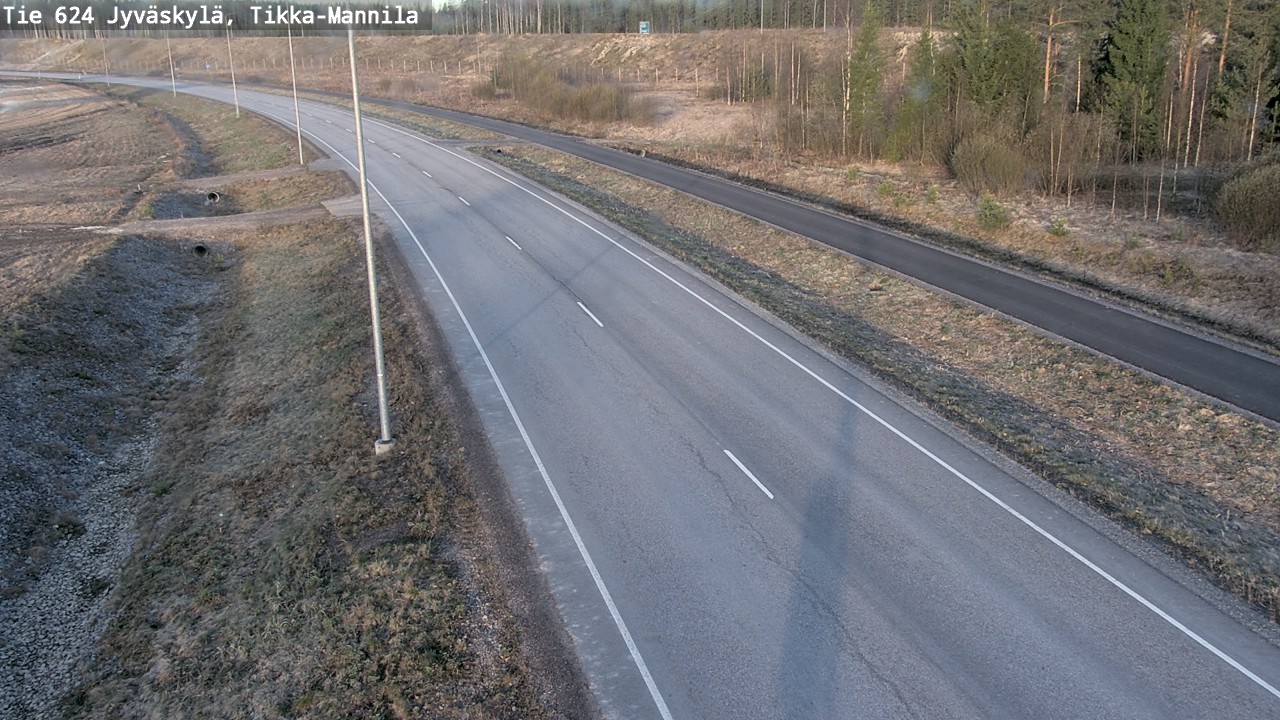 Kelikamerat Kuva Tie 624 Jyväskylä, Tikka-Mannila, Jyväskylä, Keski-Suomi