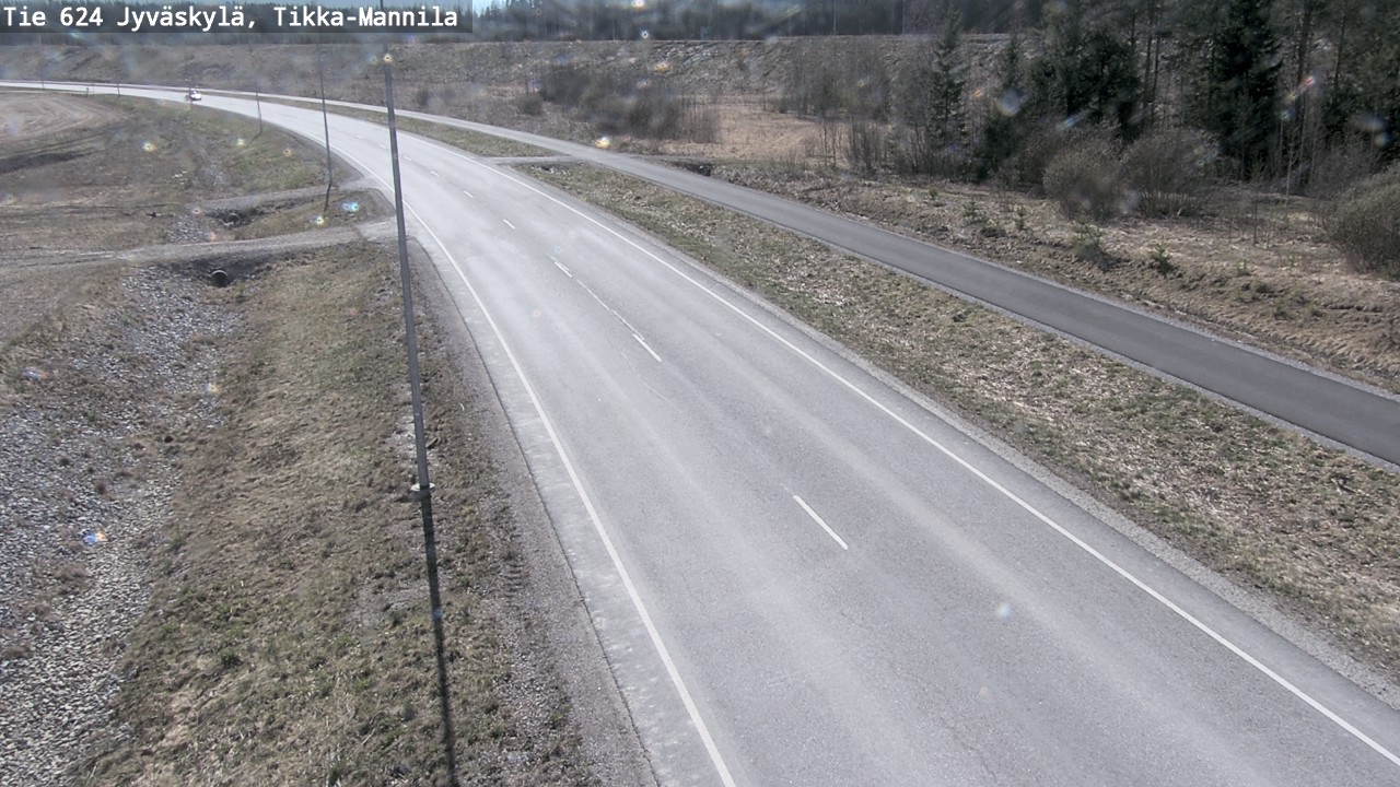 Weather Camera Image Road 624 Jyväskylä, Tikka-Mannila, Jyväskylä, Keski-Suomi