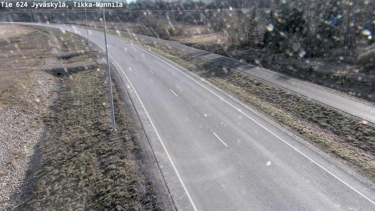 Weather Camera Image Road 624 Jyväskylä, Tikka-Mannila, Jyväskylä, Keski-Suomi