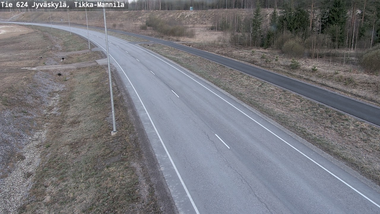 Kelikamerat Kuva Tie 624 Jyväskylä, Tikka-Mannila, Jyväskylä, Keski-Suomi