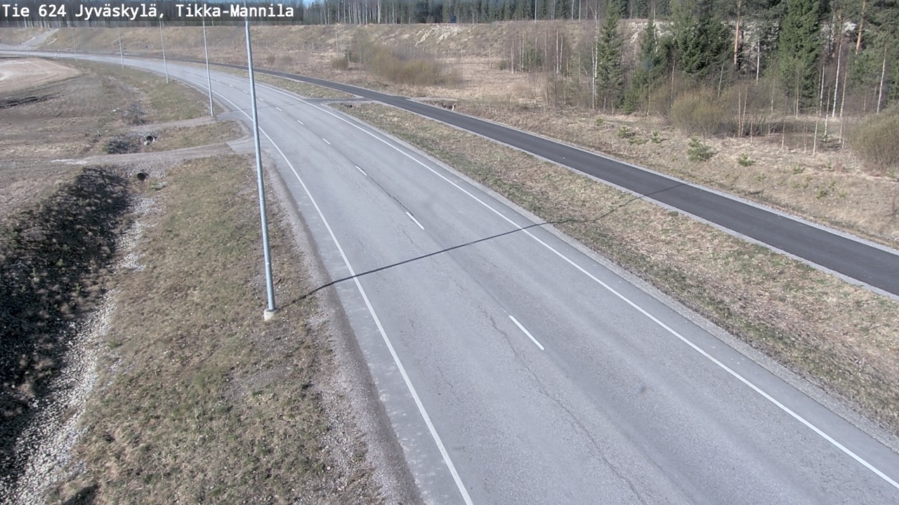 Weather Camera Image Road 624 Jyväskylä, Tikka-Mannila, Jyväskylä, Keski-Suomi