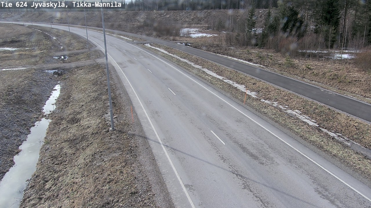 Weather Camera Image Väg 624 Jyväskylä, Tikka-Mannila, Jyväskylä, Keski-Suomi
