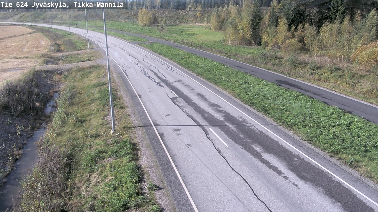 Weather Camera Image Väg 624 Jyväskylä, Tikka-Mannila, Jyväskylä, Keski-Suomi
