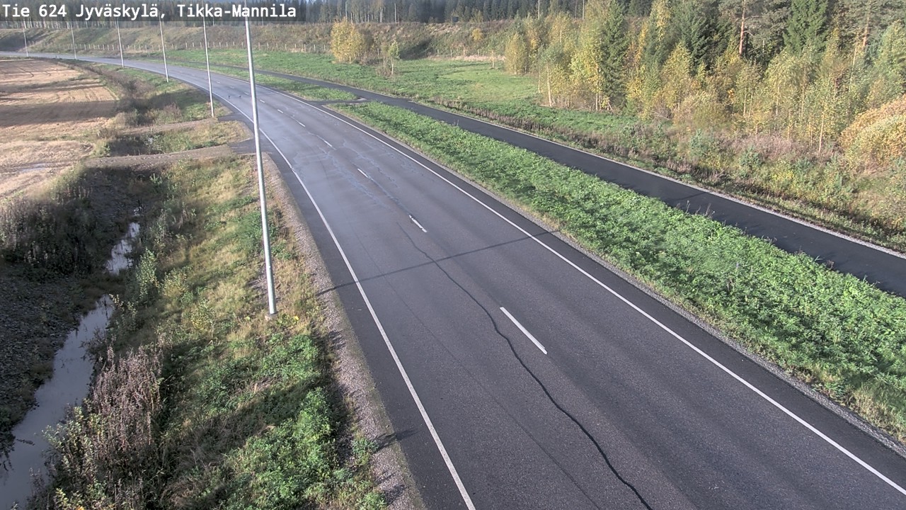 Weather Camera Image Road 624 Jyväskylä, Tikka-Mannila, Jyväskylä, Keski-Suomi