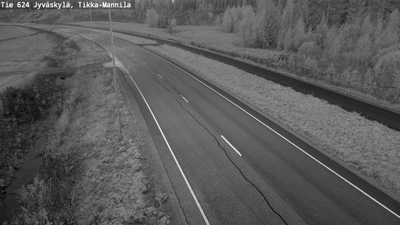 Weather Camera Image Road 624 Jyväskylä, Tikka-Mannila, Jyväskylä, Keski-Suomi