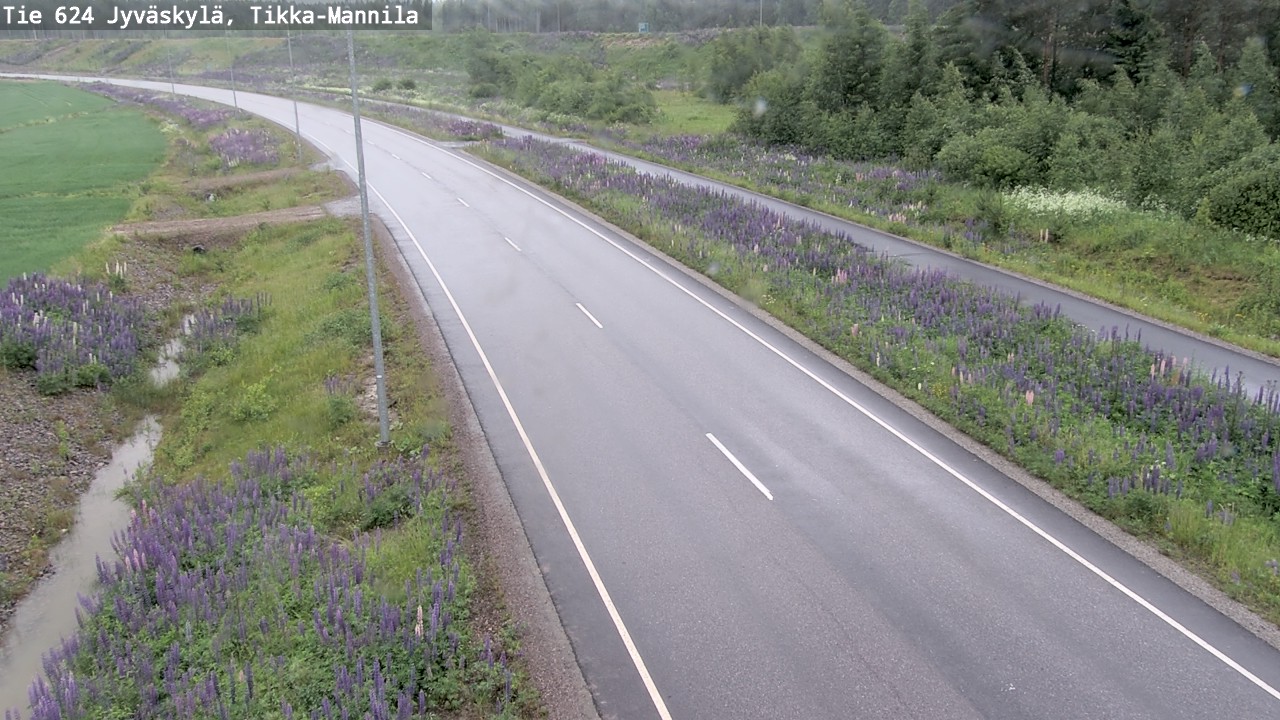 Weather Camera Image Väg 624 Jyväskylä, Tikka-Mannila, Jyväskylä, Keski-Suomi