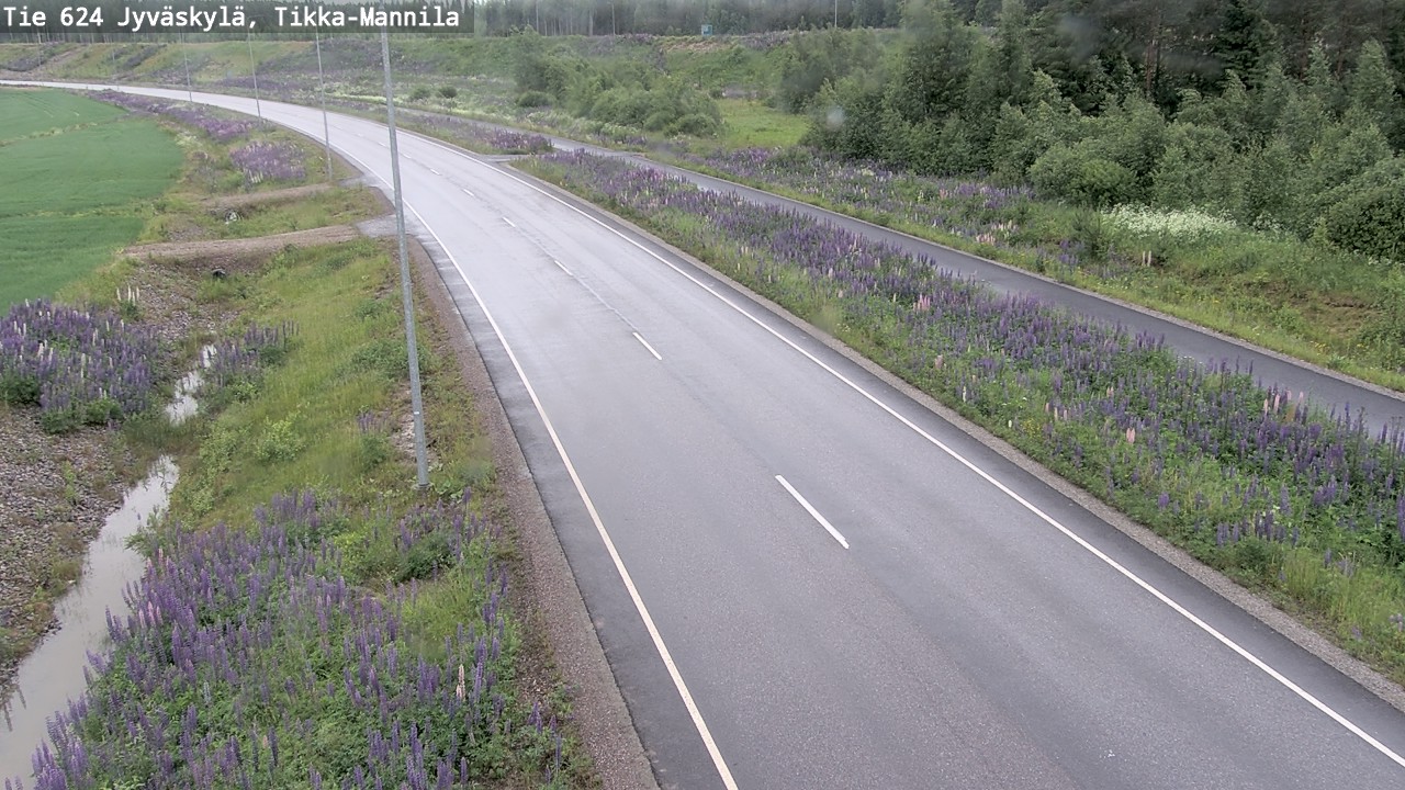 Weather Camera Image Väg 624 Jyväskylä, Tikka-Mannila, Jyväskylä, Keski-Suomi