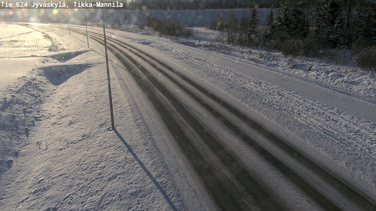 Weather Camera Image Road 624 Jyväskylä, Tikka-Mannila, Jyväskylä, Keski-Suomi