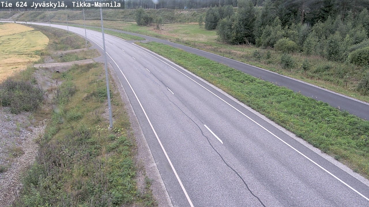 Weather Camera Image Road 624 Jyväskylä, Tikka-Mannila, Jyväskylä, Keski-Suomi