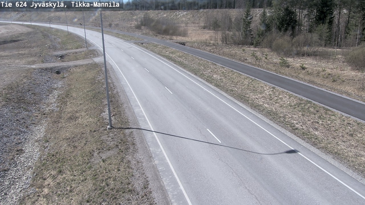 Weather Camera Image Road 624 Jyväskylä, Tikka-Mannila, Jyväskylä, Keski-Suomi