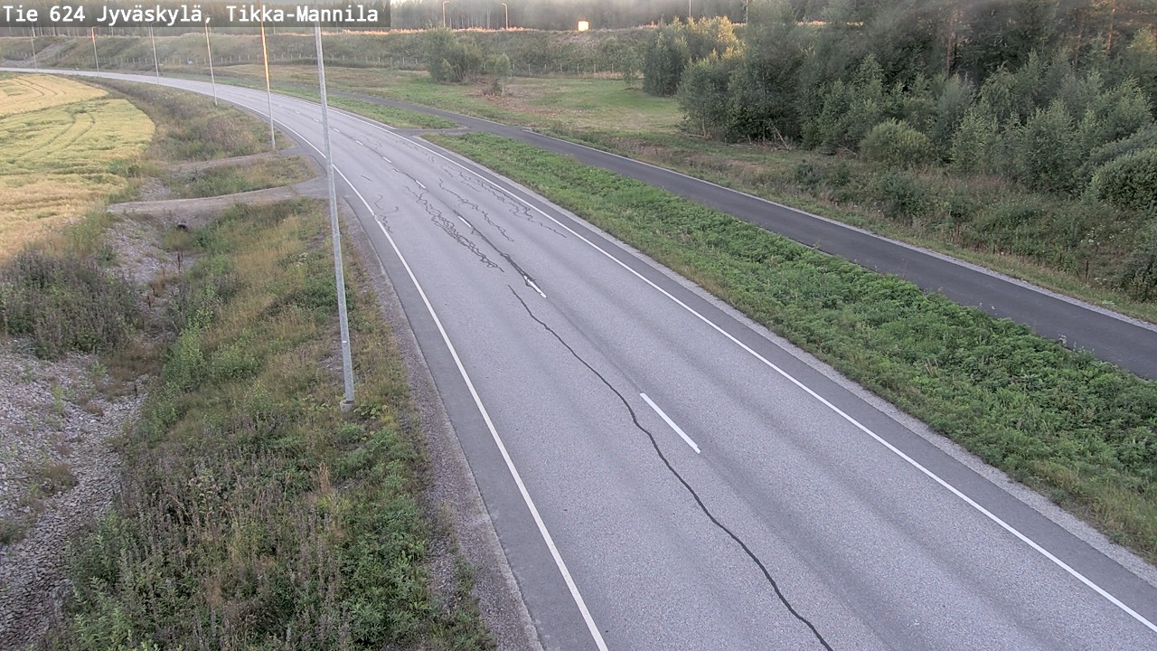 Kelikamerat Kuva Tie 624 Jyväskylä, Tikka-Mannila, Jyväskylä, Keski-Suomi