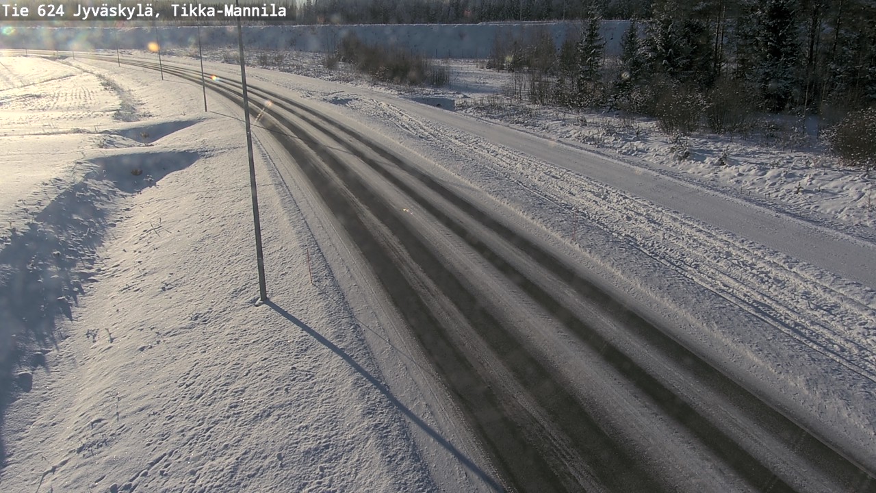 Weather Camera Image Road 624 Jyväskylä, Tikka-Mannila, Jyväskylä, Keski-Suomi