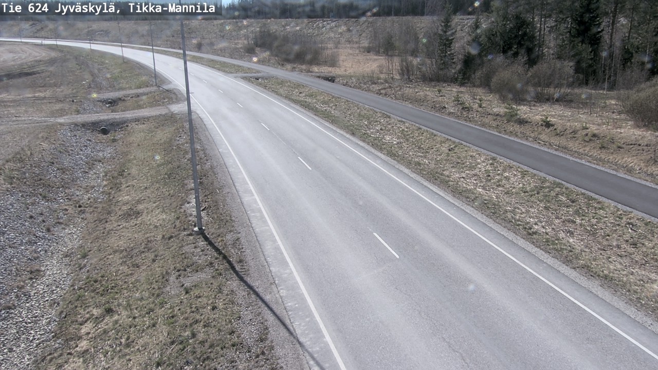 Weather Camera Image Road 624 Jyväskylä, Tikka-Mannila, Jyväskylä, Keski-Suomi