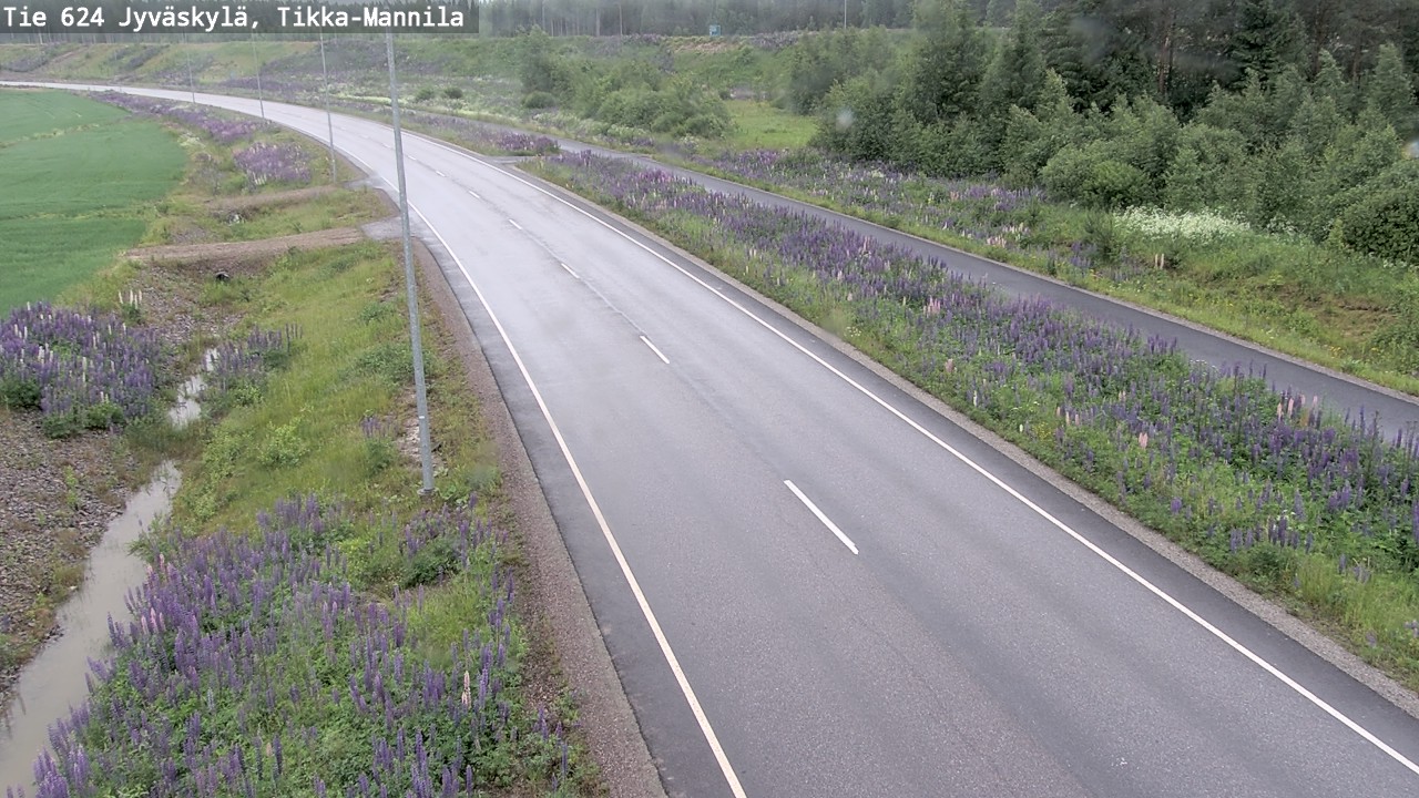 Weather Camera Image Väg 624 Jyväskylä, Tikka-Mannila, Jyväskylä, Keski-Suomi