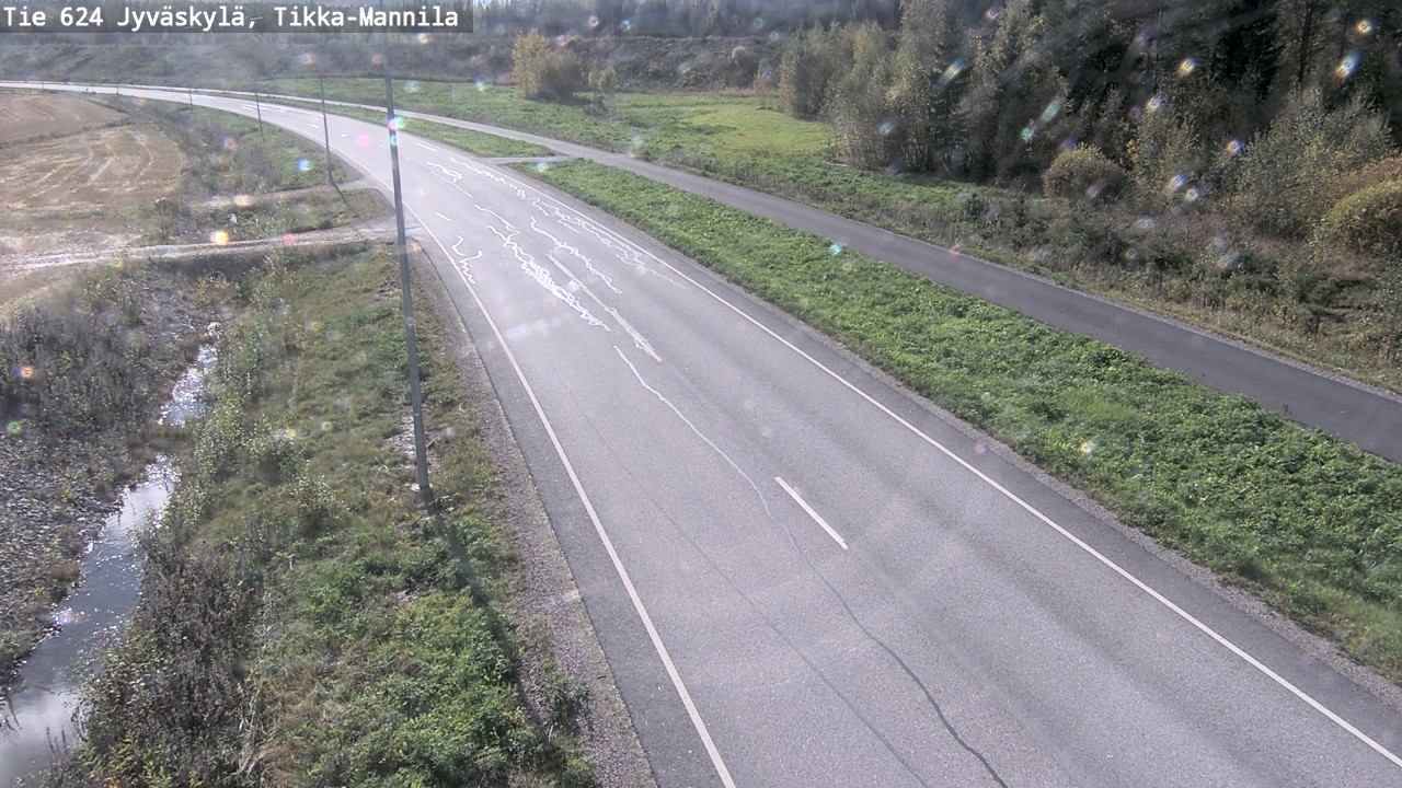 Weather Camera Image Väg 624 Jyväskylä, Tikka-Mannila, Jyväskylä, Keski-Suomi