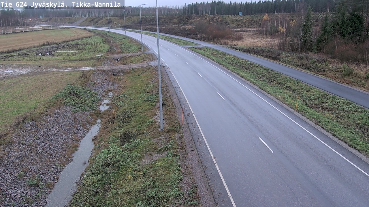 Kelikamerat Kuva Tie 624 Jyväskylä, Tikka-Mannila, Jyväskylä, Keski-Suomi