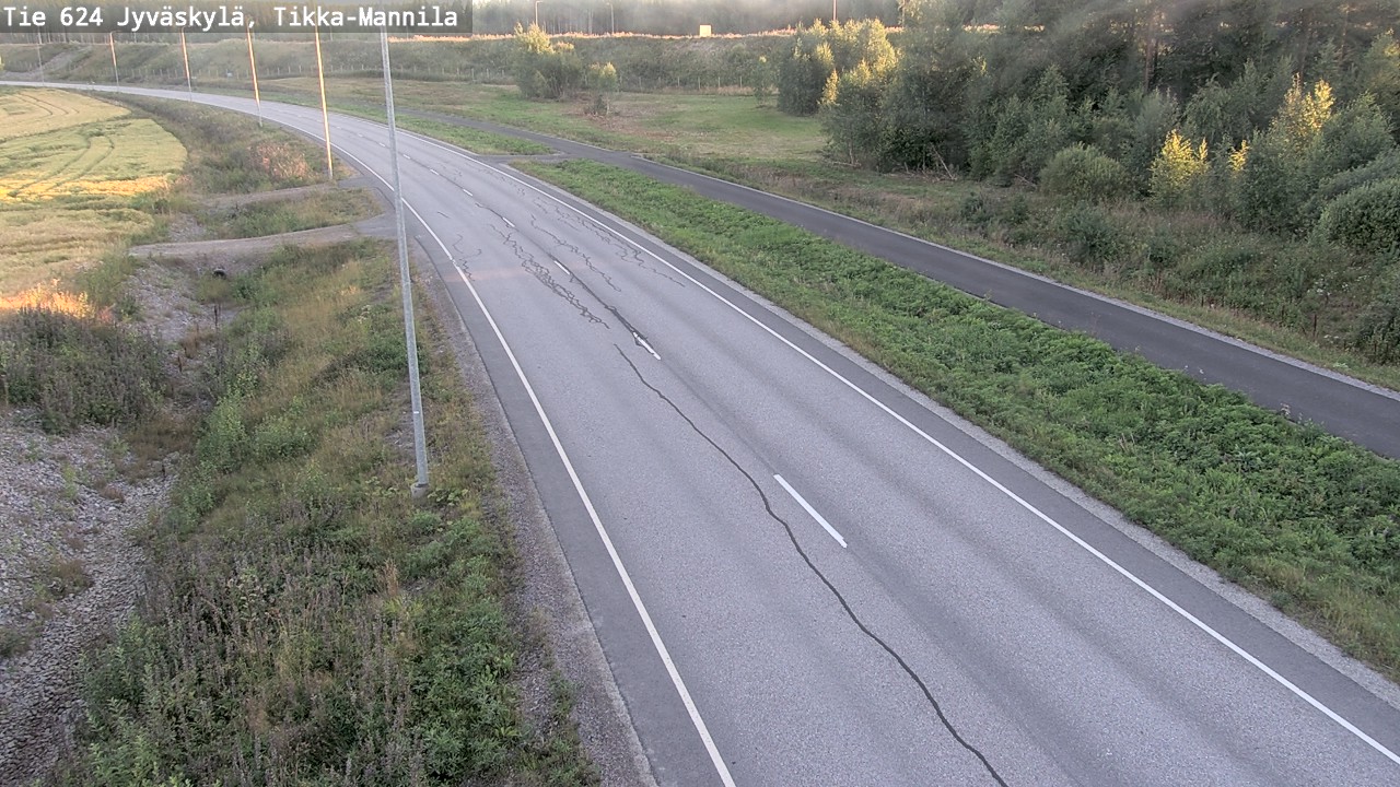 Kelikamerat Kuva Tie 624 Jyväskylä, Tikka-Mannila, Jyväskylä, Keski-Suomi