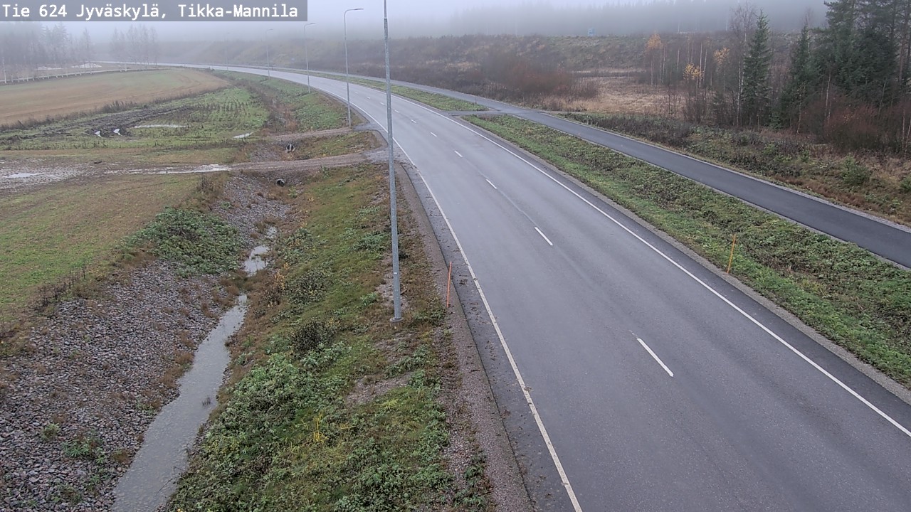 Kelikamerat Kuva Tie 624 Jyväskylä, Tikka-Mannila, Jyväskylä, Keski-Suomi
