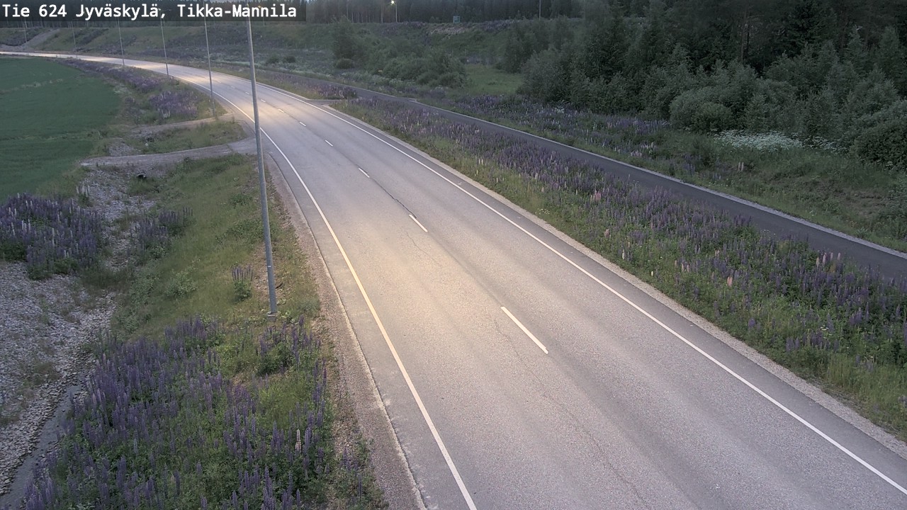 Kelikamerat Kuva Tie 624 Jyväskylä, Tikka-Mannila, Jyväskylä, Keski-Suomi