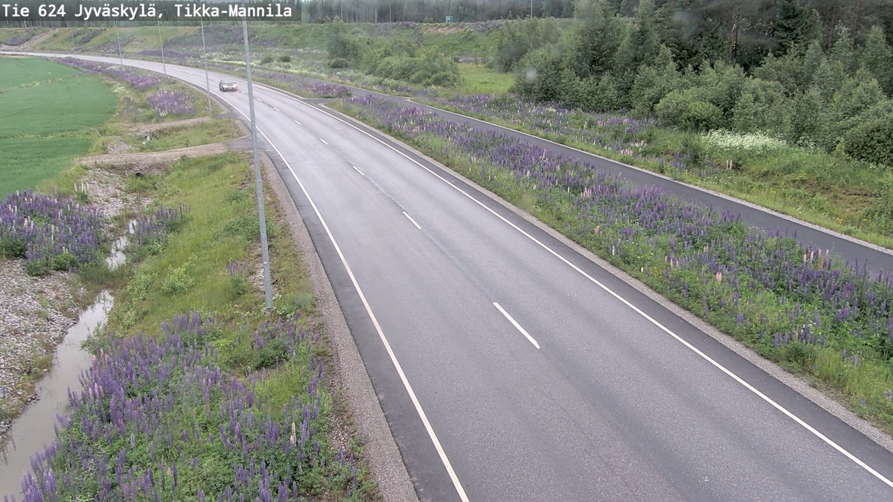 Weather Camera Image Väg 624 Jyväskylä, Tikka-Mannila, Jyväskylä, Keski-Suomi
