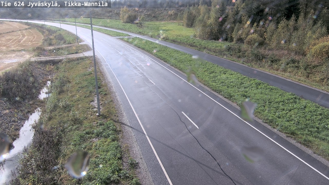 Weather Camera Image Road 624 Jyväskylä, Tikka-Mannila, Jyväskylä, Keski-Suomi