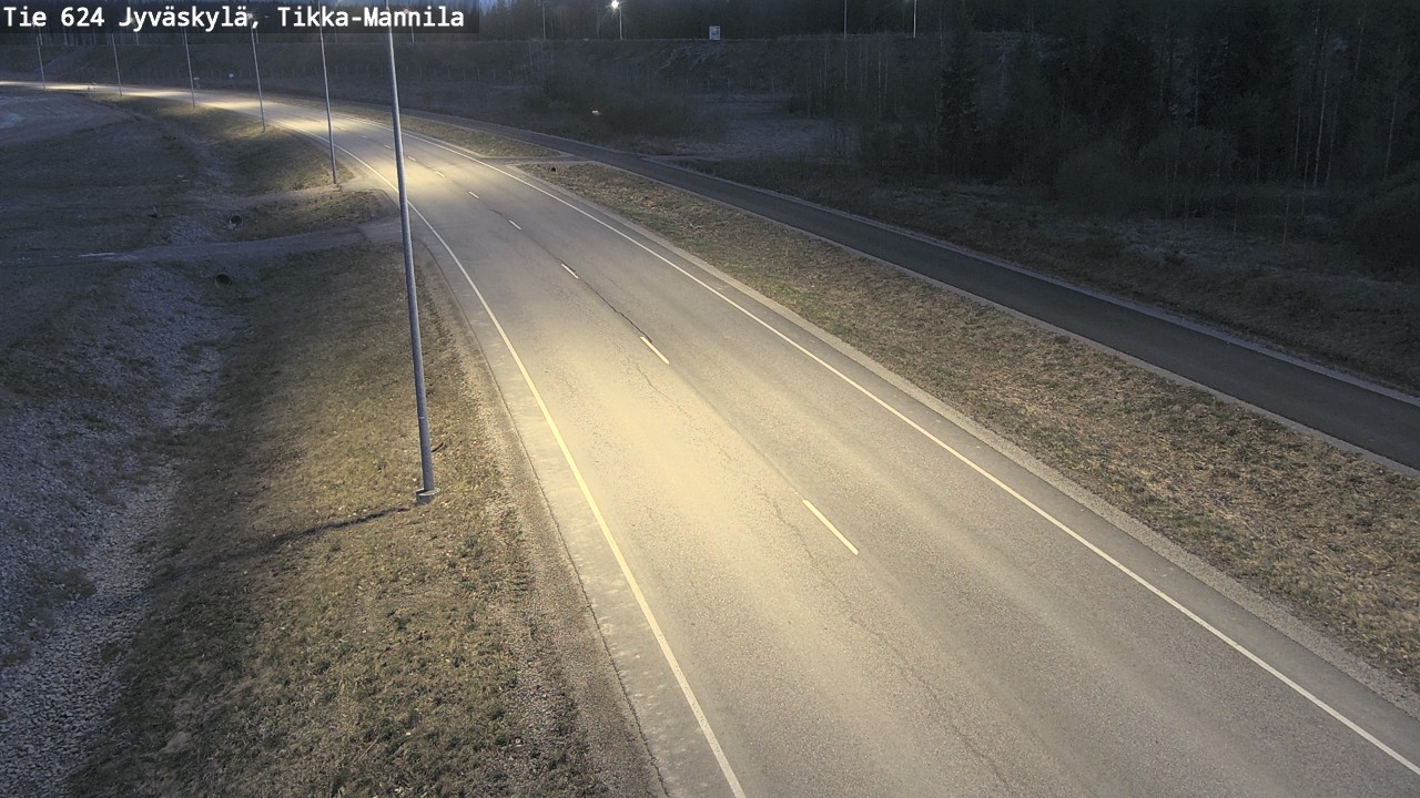 Weather Camera Image Road 624 Jyväskylä, Tikka-Mannila, Jyväskylä, Keski-Suomi