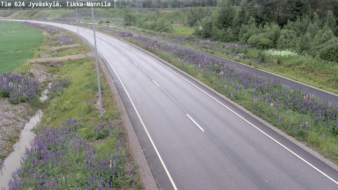 Weather Camera Image Väg 624 Jyväskylä, Tikka-Mannila, Jyväskylä, Keski-Suomi