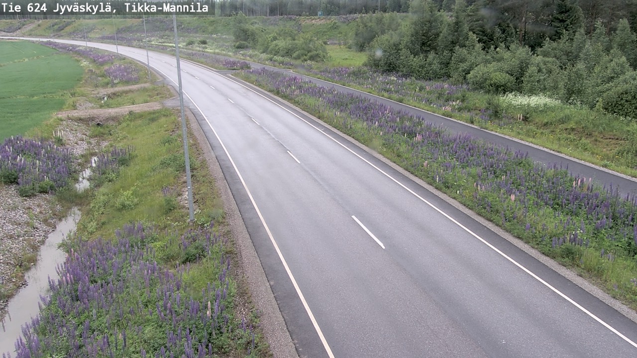 Weather Camera Image Väg 624 Jyväskylä, Tikka-Mannila, Jyväskylä, Keski-Suomi