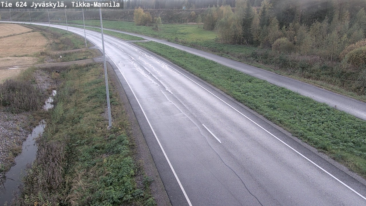 Weather Camera Image Road 624 Jyväskylä, Tikka-Mannila, Jyväskylä, Keski-Suomi