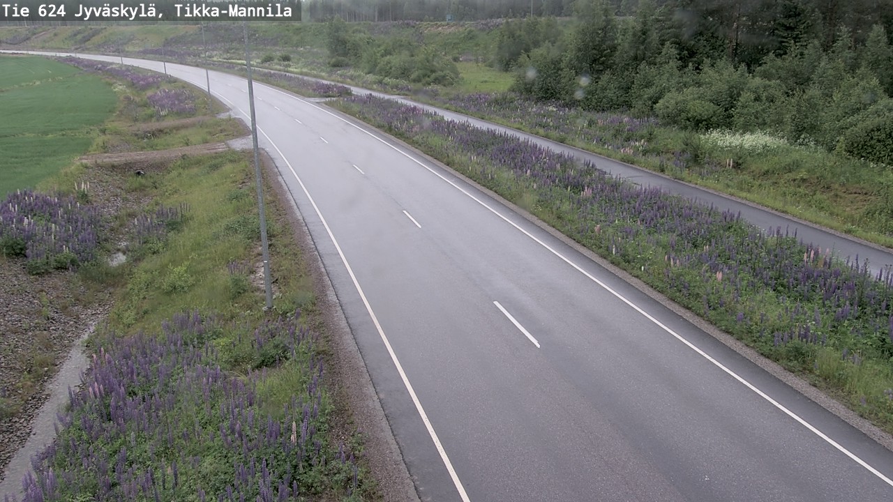 Weather Camera Image Väg 624 Jyväskylä, Tikka-Mannila, Jyväskylä, Keski-Suomi