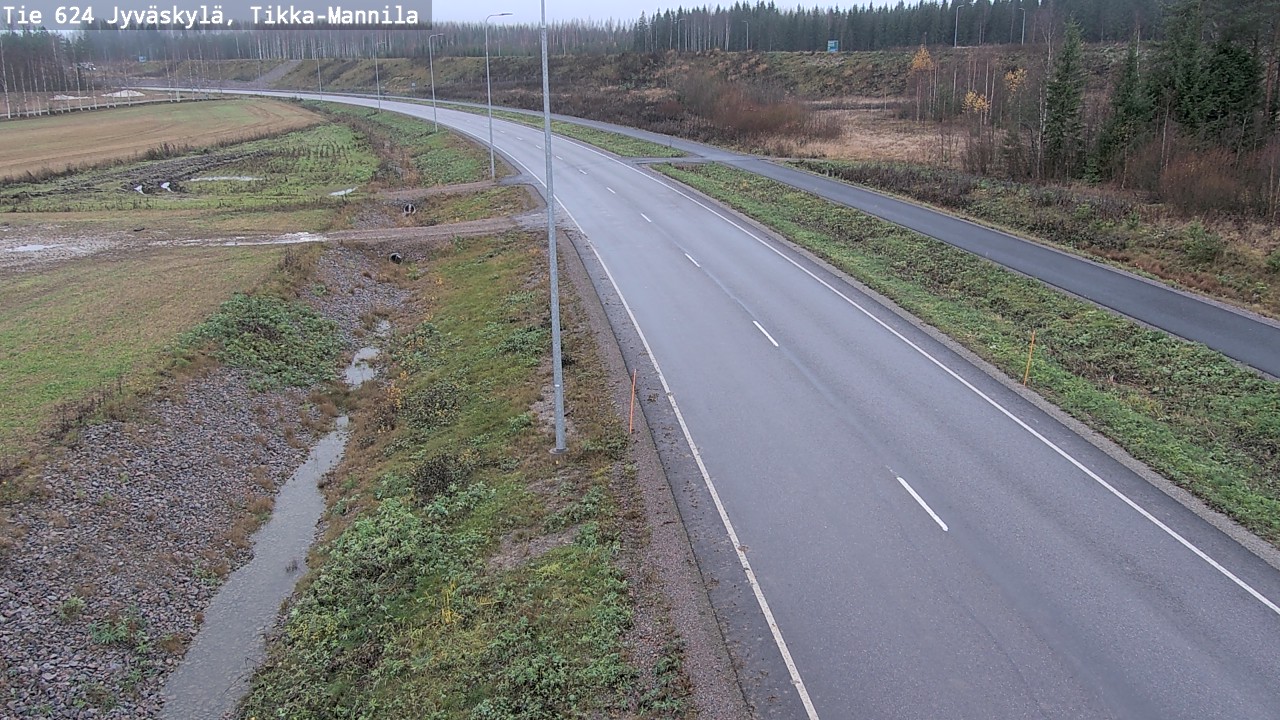 Kelikamerat Kuva Tie 624 Jyväskylä, Tikka-Mannila, Jyväskylä, Keski-Suomi
