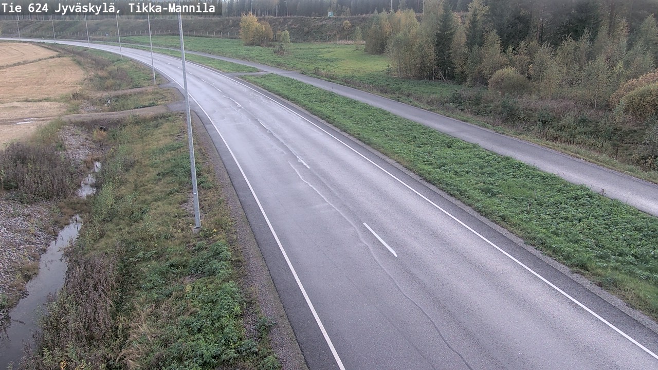 Weather Camera Image Road 624 Jyväskylä, Tikka-Mannila, Jyväskylä, Keski-Suomi