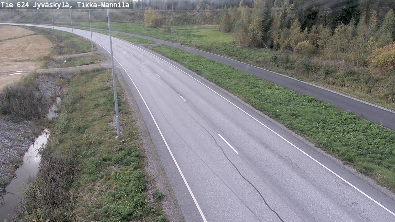 Weather Camera Image Väg 624 Jyväskylä, Tikka-Mannila, Jyväskylä, Keski-Suomi